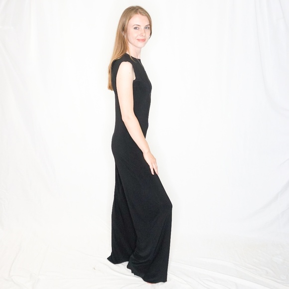 NORMA KAMALI Sleeveless Black Jumpsuit Black - Picture 3 of 8